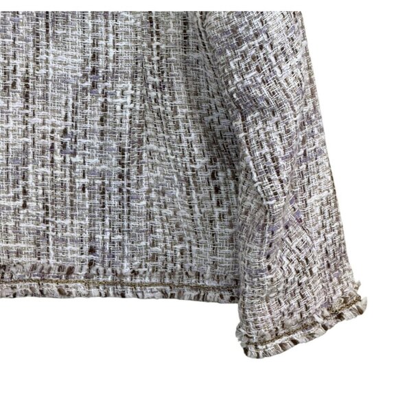 Chico's Women's Golden Tweed Theola Zip Front Jacket Brown Size 3(XL) NWT - Picture 4 of 7